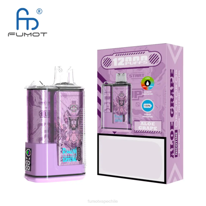 Fumot Crystal 12000 caja de vapeo desechable - 20ml (1 pieza) 408J252 | Fumot Precio áloe uva