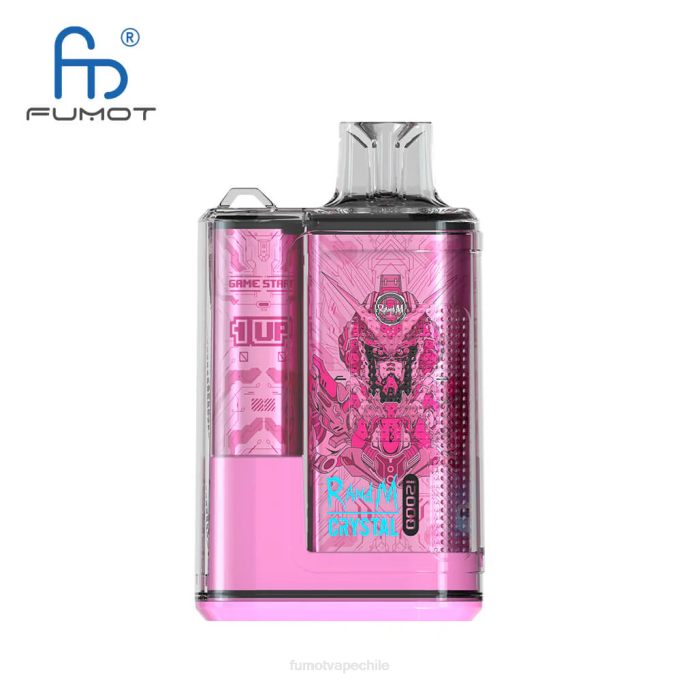 Fumot Crystal 12000 caja de vapeo desechable - 20ml (1 pieza) 408J256 | Vaporizador Fumot baya frambuesa cereza