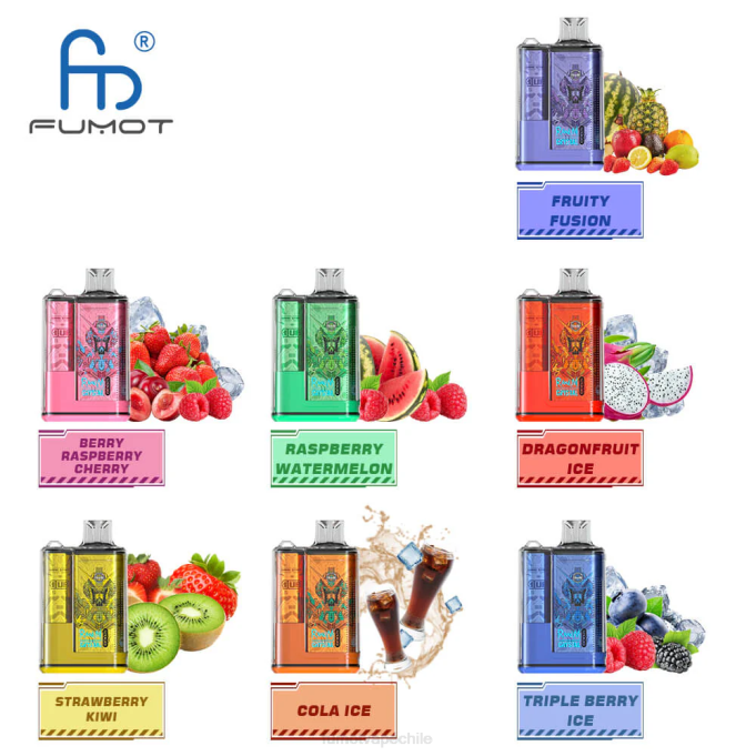 Fumot Crystal 1 pieza - 12000 caja de vapeo desechable 20ml 408J267 | Fumot Tech fusión frutal