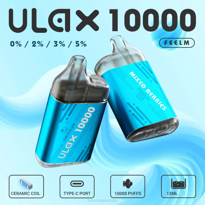 Fumot Movkin Ulax 10000 cápsulas de vapeo desechables - 12 ml (1 pieza) 408J306 | Vaporizador Fumot cola de cereza