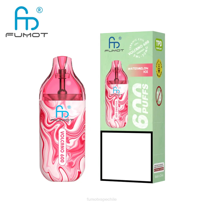 Fumot Volcano Vape desechable compatible con 600 tpd - 2 ml (juego de 3 piezas) 408J288 | Fumot Factory mango triple