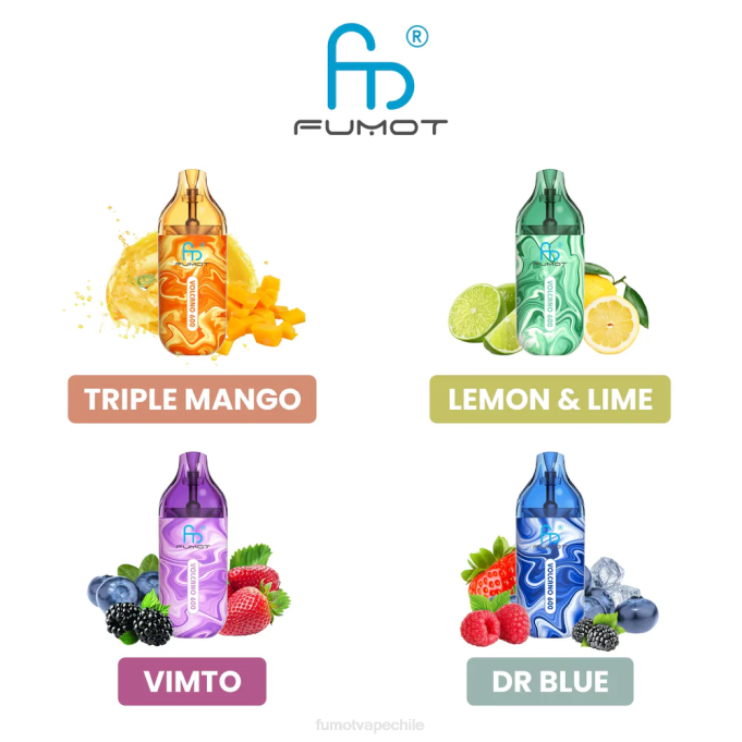 Fumot Volcano Vape desechable compatible con 600 tpd - 2 ml (juego de 3 piezas) 408J288 | Fumot Factory mango triple