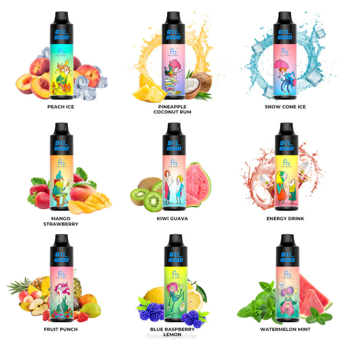 Fumot DTL Pluma vaporizador desechable 8000 - 16 ml (1 pieza) 408J413 | Fumot Vape Precio áloe uva