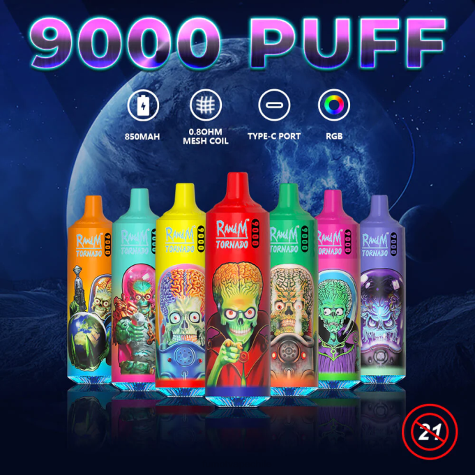 Fumot Tornado Bolígrafo vapeador desechable 9000 de 18 ml (1 pieza) 408J16 | Vaporizador Fumot bayas mixtas