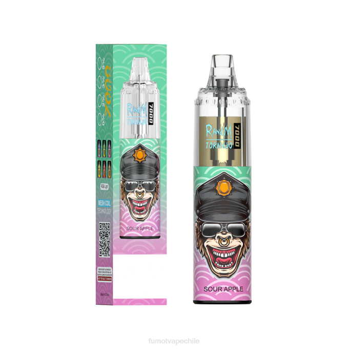 Fumot Tornado Pluma vaporizador desechable 7000 - 14 ml (1 pieza) 408J71 | Fumot Vape Chile cola de cereza