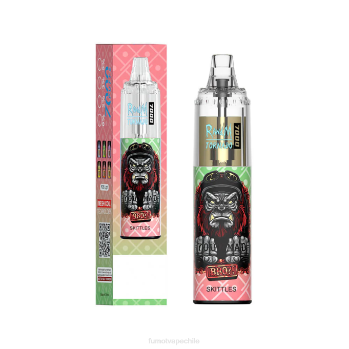 Fumot Tornado Pluma vaporizador desechable 7000 - 14 ml (1 pieza) 408J71 | Fumot Vape Chile cola de cereza