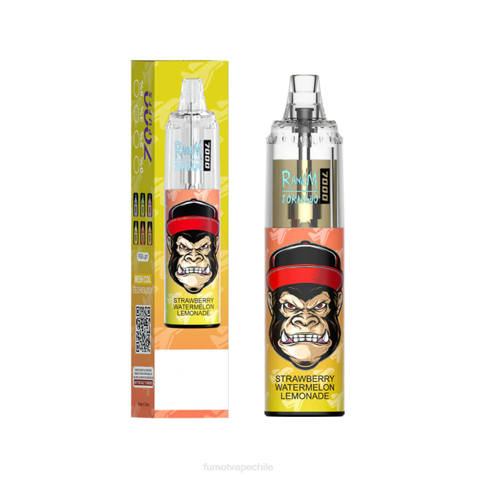 Fumot Tornado Pluma vaporizador desechable 7000 - 14 ml (1 pieza) 408J71 | Fumot Vape Chile cola de cereza