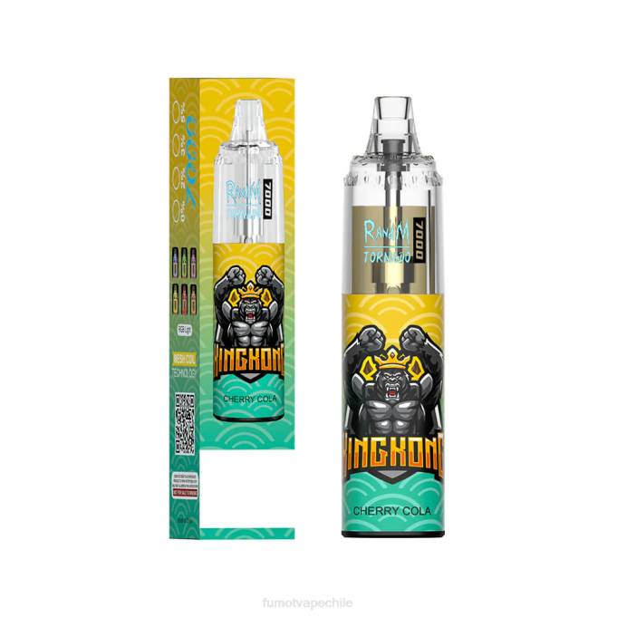 Fumot Tornado Pluma vaporizador desechable 7000 - 14 ml (1 pieza) 408J71 | Fumot Vape Chile cola de cereza